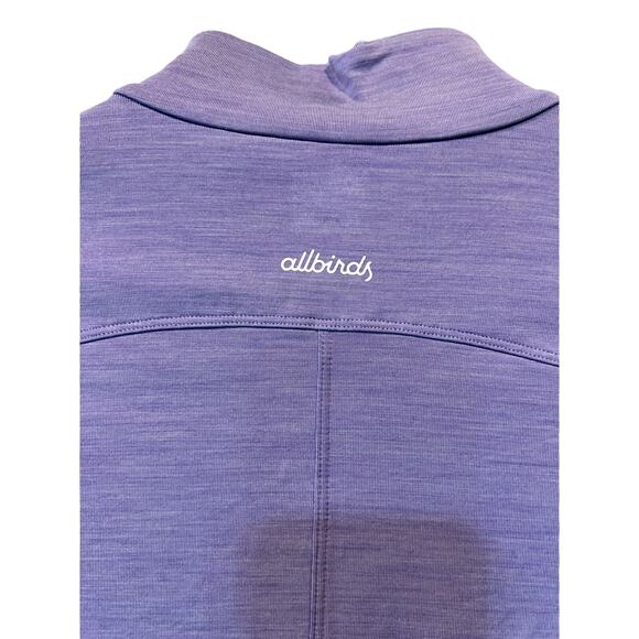 Allbirds Top Wmns Small Quarter Zip Pullover Sweatshirt Mid Layer Run Purple NEW - Picture 6 of 13